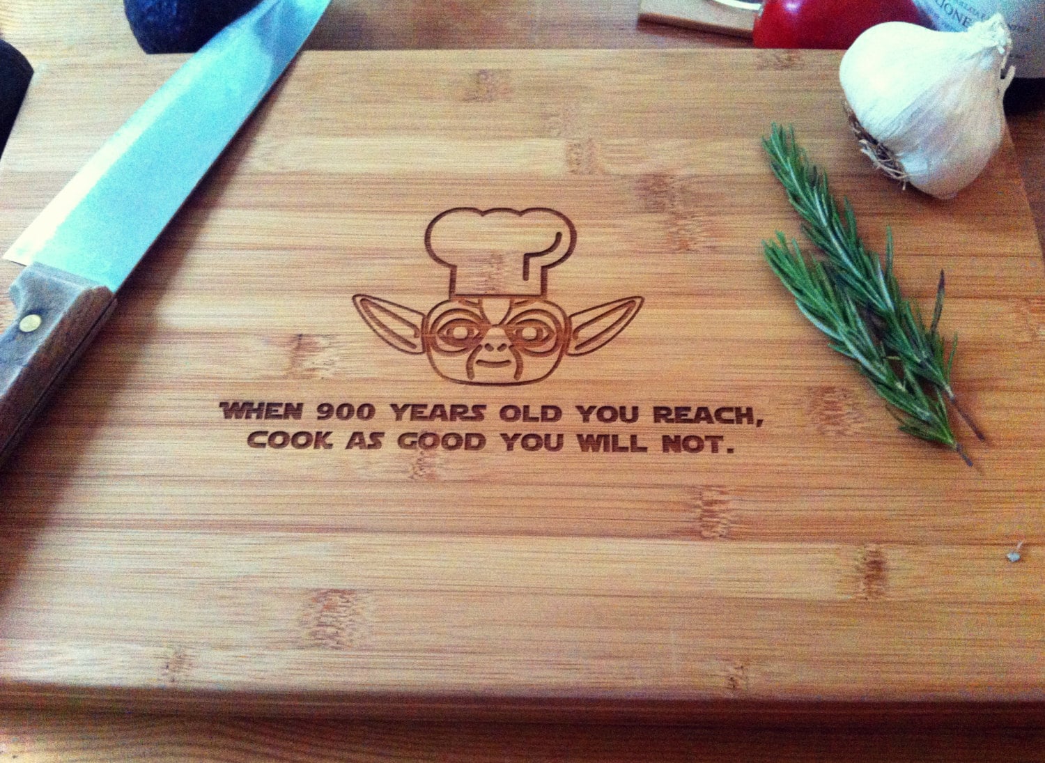 Funny Kitchen Cutting Board - Bout to Starve - Gift for Cook