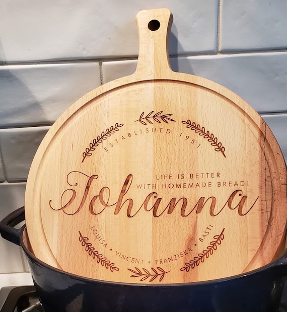 Personalized Acacia Cutting Board, Custom Cheese Board or Charcuterie Board for a Unique Wedding Gift, Engagement Present, or Closing Gift