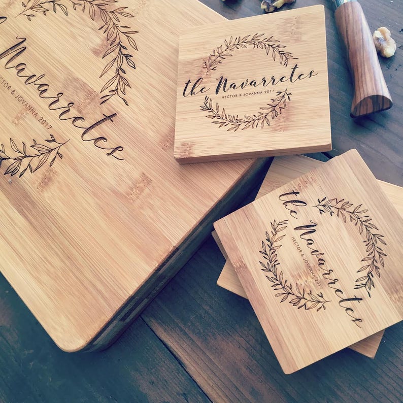 Personalized Cutting Board Gift Set Custom Charcuterie Board Etsy