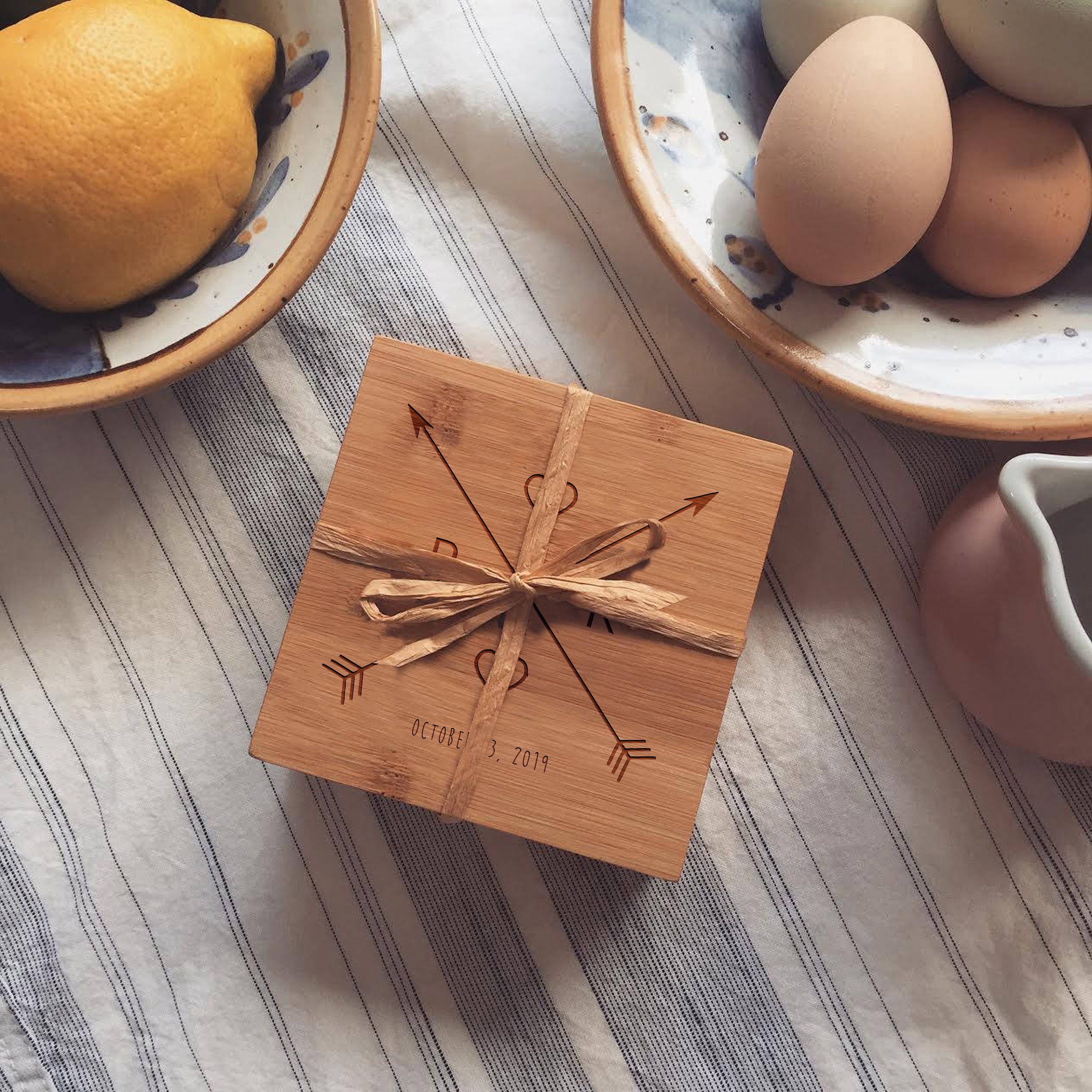 Personalized Coaster Set Custom Engraved Coasters Crossing Etsy