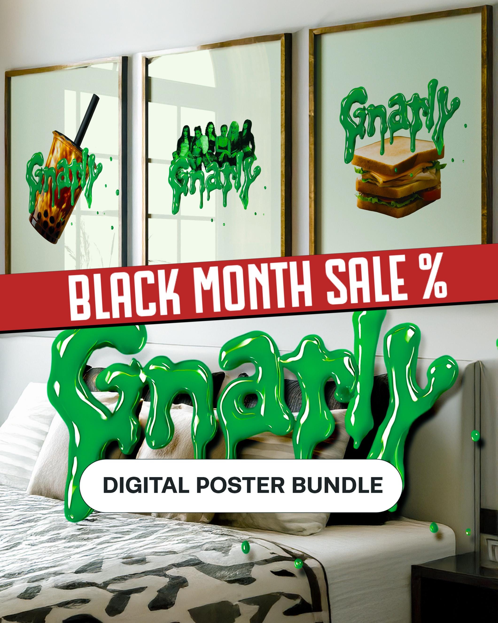 Gnarly Sticker - Etsy