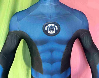 Spider-Man 2 Costume Peter Parker Blue Outfit Halloween Uniform for Men