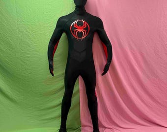 Disfraz de Miles Morales de Spider-Man: Across the Spider-Verse, traje de Halloween para hombre