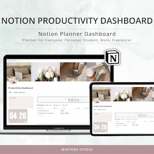 Notion Life Planner Dashboard: All-in-One Productivity Template (Digital Download