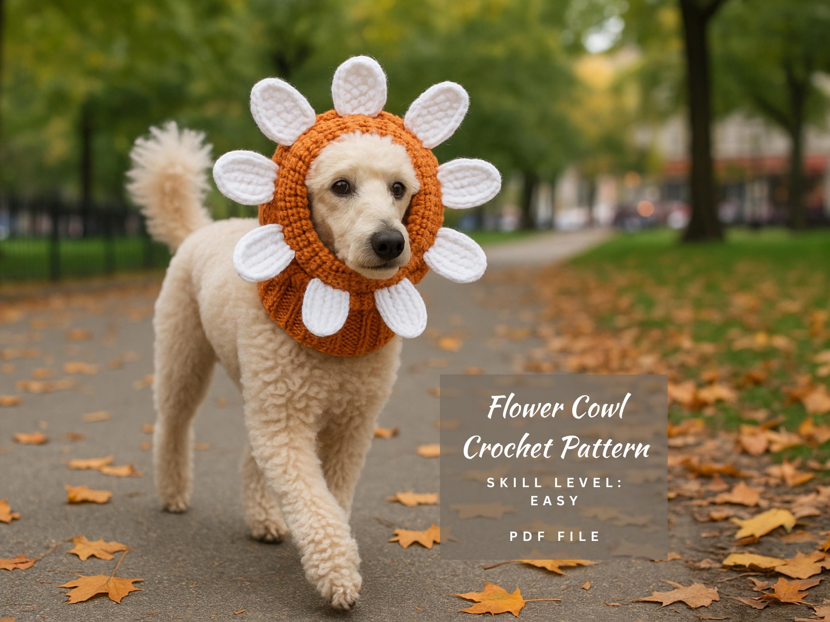 30 Dog Snood Crochet Patterns for Cozy, Cute, and Practical Pet Wear 9 Dog Snood Cowl Crochet Pattern