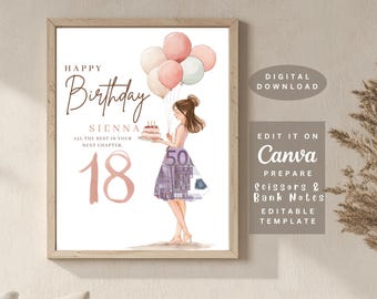Geldgeschenk 18. Geburtstag 18. Geburtstag Geschenk Idee Last Minute Geschenk 18. Geburtstag Mädchen Kreatives Bargeld