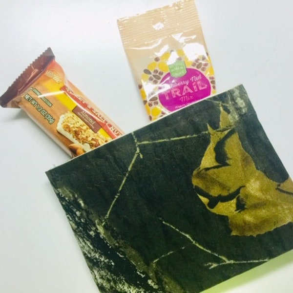 Camouflage, Camo, Cloth Snack Bag, Boys, 5"x6", Lined, Pouch, Ready to Ship
