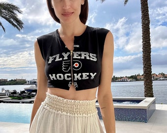 Upcycled Flyers Hocky T shirt