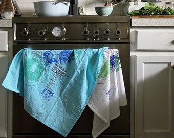 Cotton Tea towel inspired by Japanese rice bag