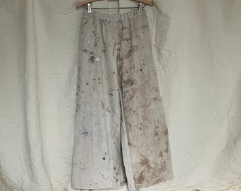 Workwear, Boro inspired pants handmade from upcycled textiles #4