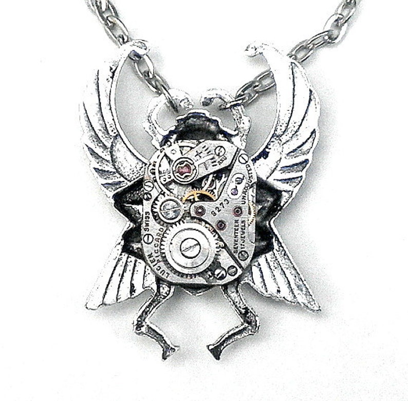 Steampunk Scarab Necklace image 3