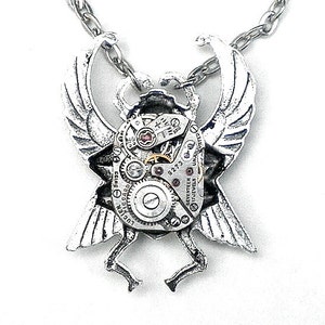 Steampunk Scarab Necklace image 1