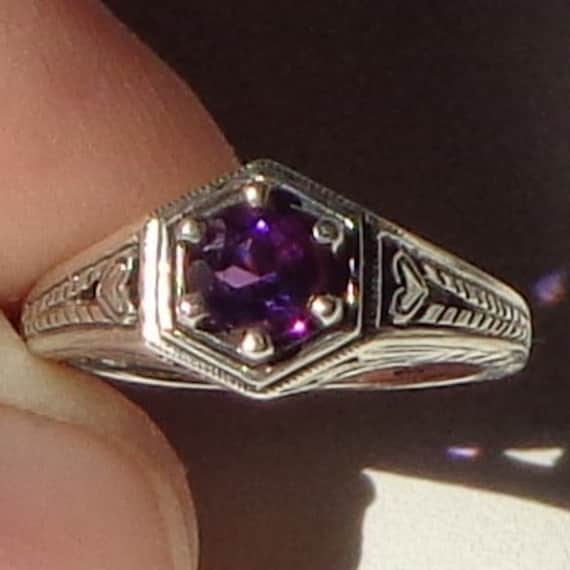 Edwardian amethyst hotsell ring