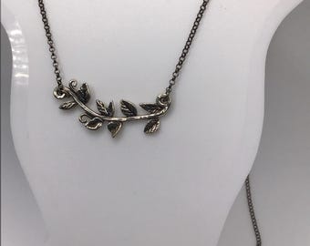 Vintage sterling silver branch necklace