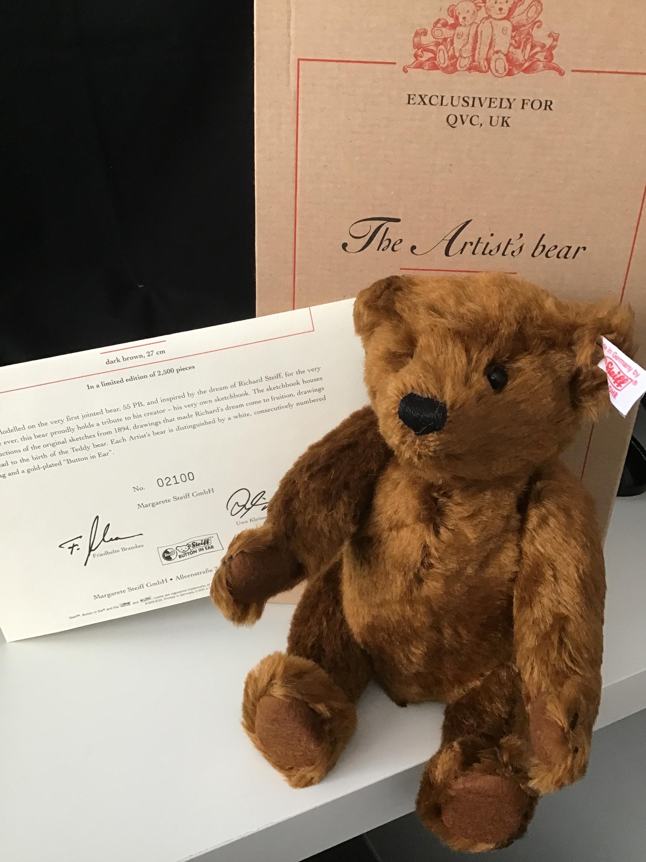 Ours Noir sur roulettes Édition limitée par Steiff – EAN 034428