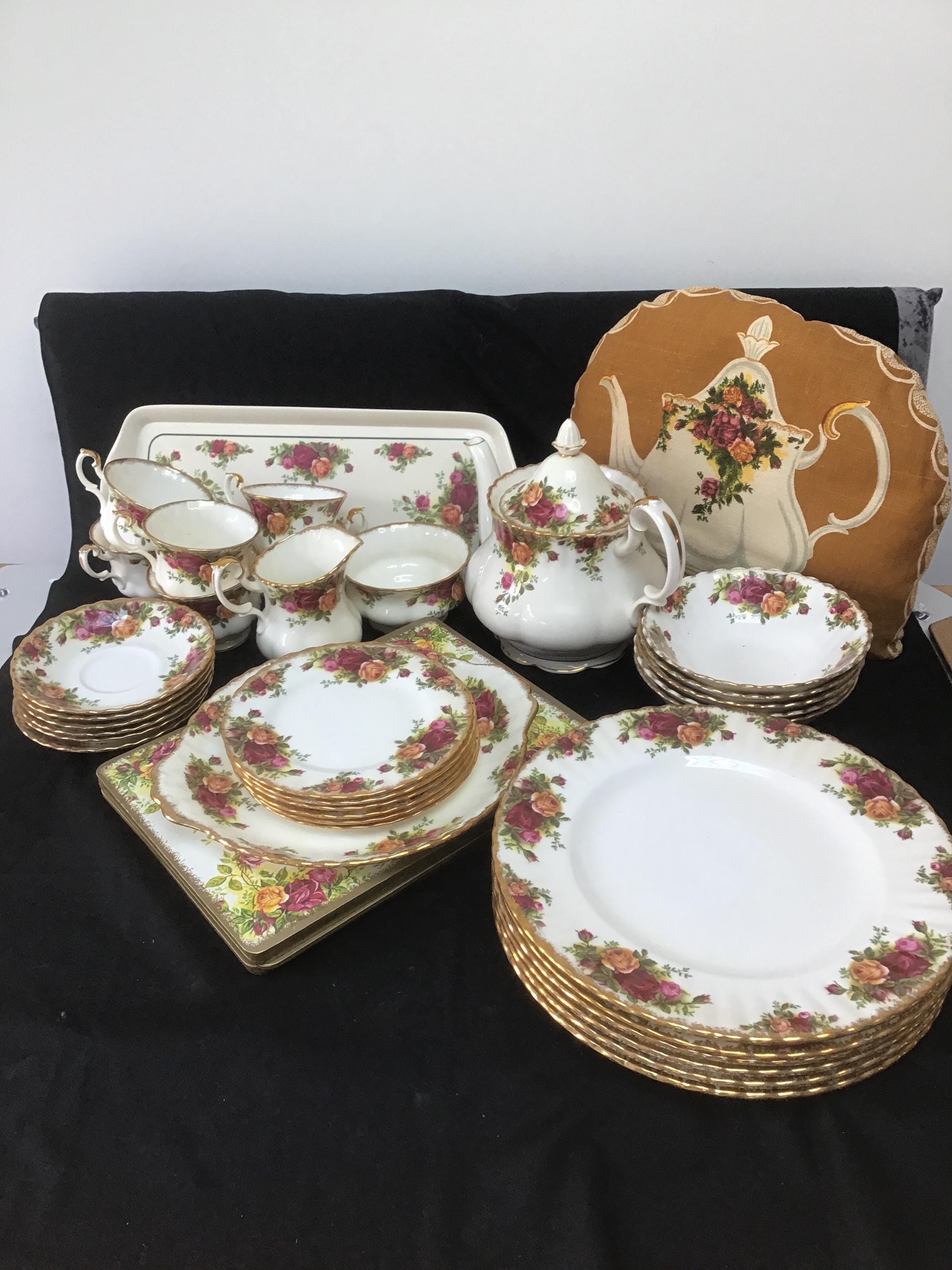 Royal Albert Old Country Roses Bone China 6 Piece Dinner Set - Etsy