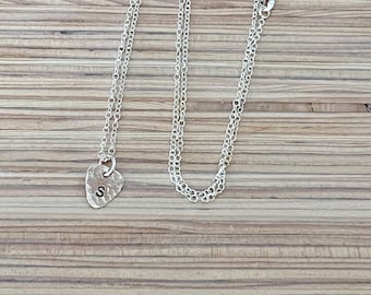 Mini Guitar Pick Necklace: Sterling Silver Musician Jewelry