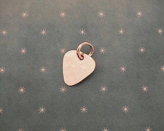 Mini Guitar Pick Charm, Sterling Silver, Tiny Guitar Pick, Pick Pendant, Pandora Size Charm, Mini Pick Charm, Charm Bracelet