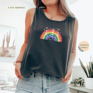 Pride Tank Top For Women Gift - Queer Tank Top Comfort Colors, Lesbian Tank Top, Funny Pride Tank Tops For Women, LGBT Pride Tops