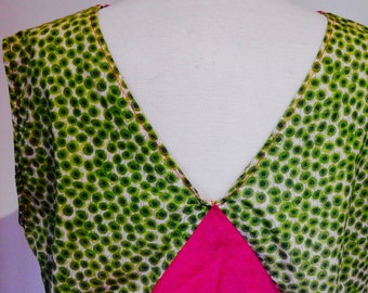 Geometric Top with Liberty of London fabric