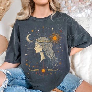 Comfort Colors® Virgo Zodiac Vintage Tee, Retro Celestial Virgo Shirt, Virgo 90s Graphic TShirt, Astrology Tee Horoscope Virgo Birthday Gift