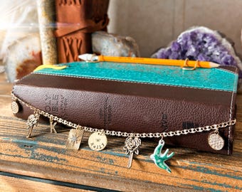 Personalized Handstamped Bible Chain with Charms, Customizable Faith Accessory