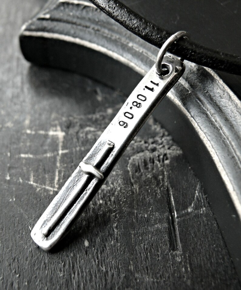 Mens Personalized Necklace Mens Cross Necklace Mens Sterling Etsy