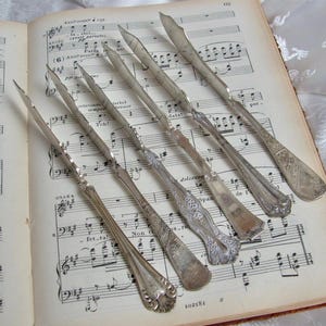 Antike Silberplatte Twisted Master Buttermesser Orante Fancy Rare - YOUR CHOICE // Vintage Besteck SIlverware Besteck