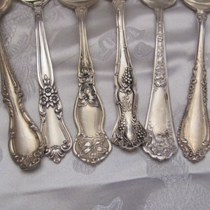 ティースプーン 6個セット ミックスパターン シルバープレート