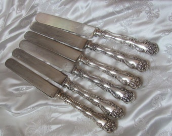 6 COUTEAUX DE table Rostfrei Solingen en métal argenté ,couvert,longueur 24 cm . EUR 29,00 - FR
