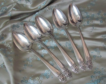 Distinction 1960  - Silver Plate Large Serving Spoon Set of 5 - Prestige plate