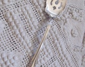 Avalon Fork Silver Plate Large Serving Pastry Meat Fork - Avalon 1901 Pattern RARE