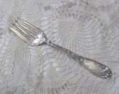 Antique Silver Plate Large Serving Fork - La Concorde 1910 Pattern - Wm A Rogers