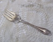 Antique Silver Plate Large Serving Fork - Isabella 1913 Pattern - RC Co