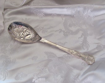 Couteau à beurre vintage en métal argenté - Arts de la table