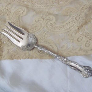 RARA Rockford Rose - Forchetta per carne fredda grande piatto d'argento - D Mono