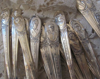 Silver Plate President Collectible Spoon - Your Choice // Many to Choose From! Wm Rogers Mfg