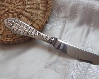 Insico Alphabet Small Sterling Silver Hollow Handle Baby Knife Stainless Blade Rogers - Many more baby silver available in my shop!!!