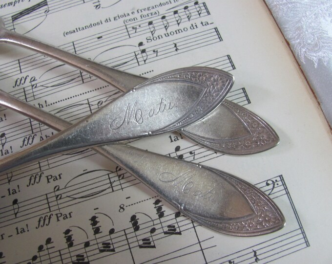 Antique Coin Silver Spoon, Hall and Elton, C1800s, Antique Collectible