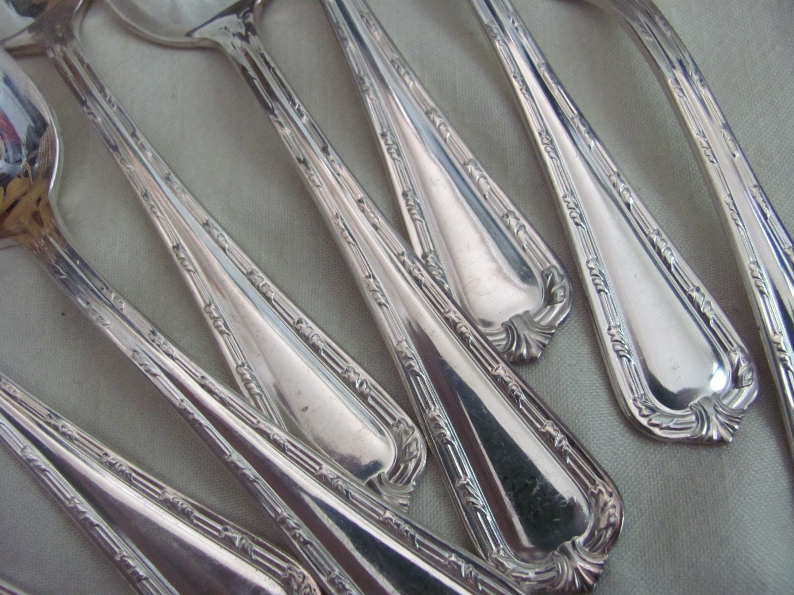 シルバープレート製ティースプーン8本セット // International Silver