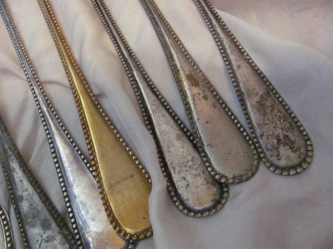 Crab Forks Lot of 9 Antique Silver Plate 3 Prong Forks Crab Etsy