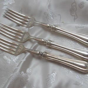 Silverware - Set of 4 Matching Silver Plate Hollow Handle Dinner Forks - Classic Pattern 1911 - Community - No Mono Rare