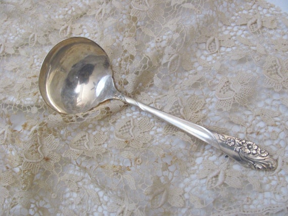 Evening Star by Community Plate Silverplate Gravy Ladle 7/"