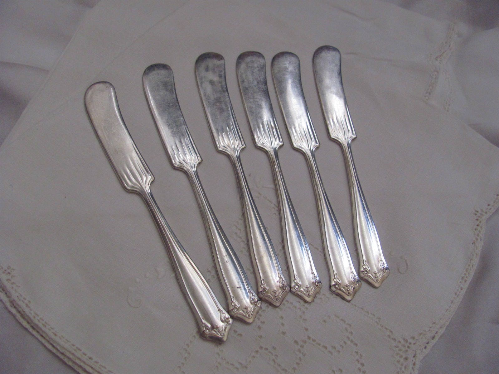 Cuchillos Conjunto de 6 cuchillos de esparcidor de placas de | Etsy