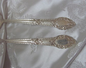 Rendezvous Old South Pattern 1938 // Silver Plate Large Serving Spoons Set of 2 - No Mono