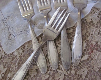 フルーツ、デザート、ケーキなど、この素晴らしい6本セットの純銀