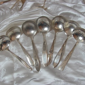 Vintage Gravy Cream Sauce Ladle Silver Plate - Your Choice - Luftberry Revelation Ambassador White Orchid Fantasy Gaiety Bird of Paradise