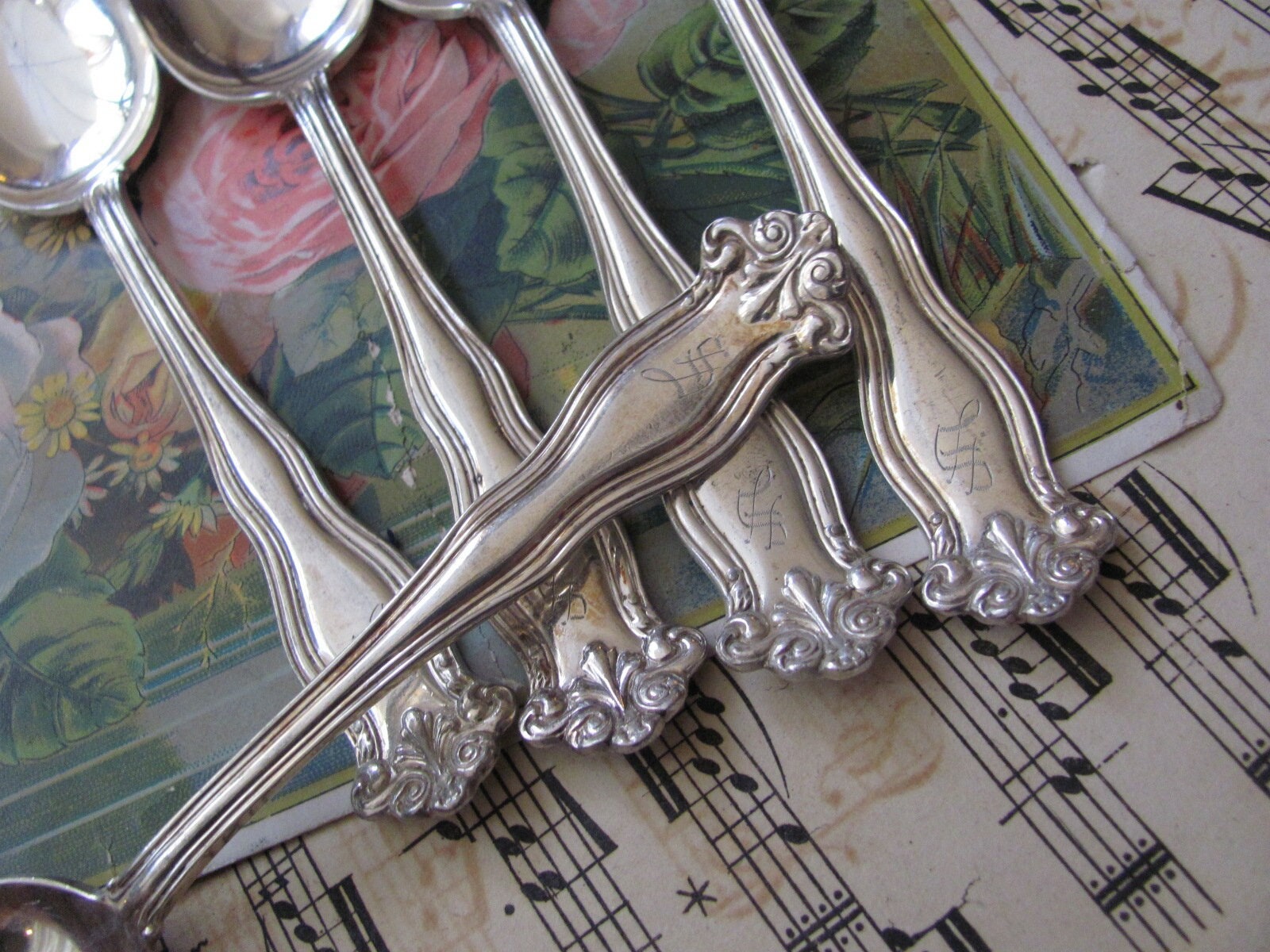Monogrammed Silver Flatware