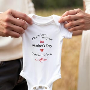 First Mother’s Day, Mom gift, Baby bodysuit, Baby outfit, Mommy and me, New mom gift, Mother’s Day baby, Gift for mom, Baby shower gift
