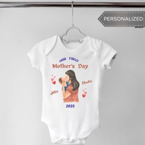 First Mother’s Day, Mom Gift, Baby Bodysuit, Baby Outfit, Mommy and Me, New Mom Gift, Mother’s Day Baby, Gift for Mom, Baby Shower Gift
